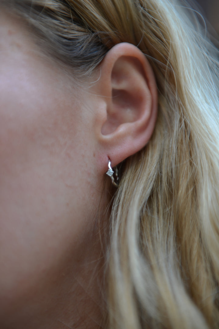 Boucles d'oreilles Argent 925 & Oz créoles Ines