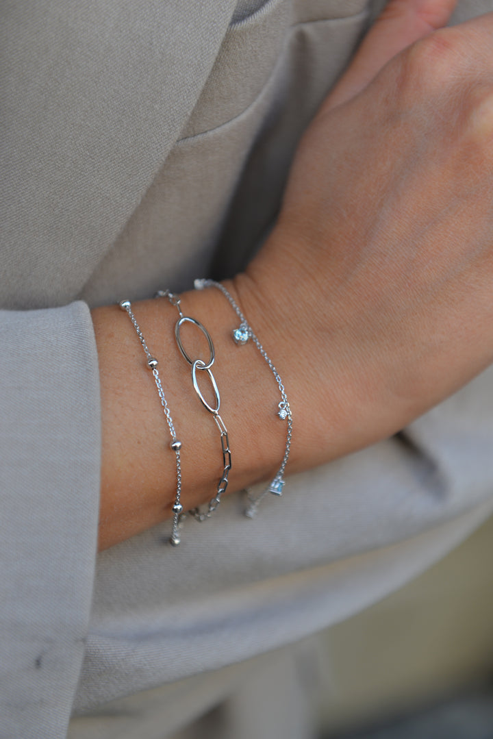 Bracelet Argent 925 Boule Gisèle