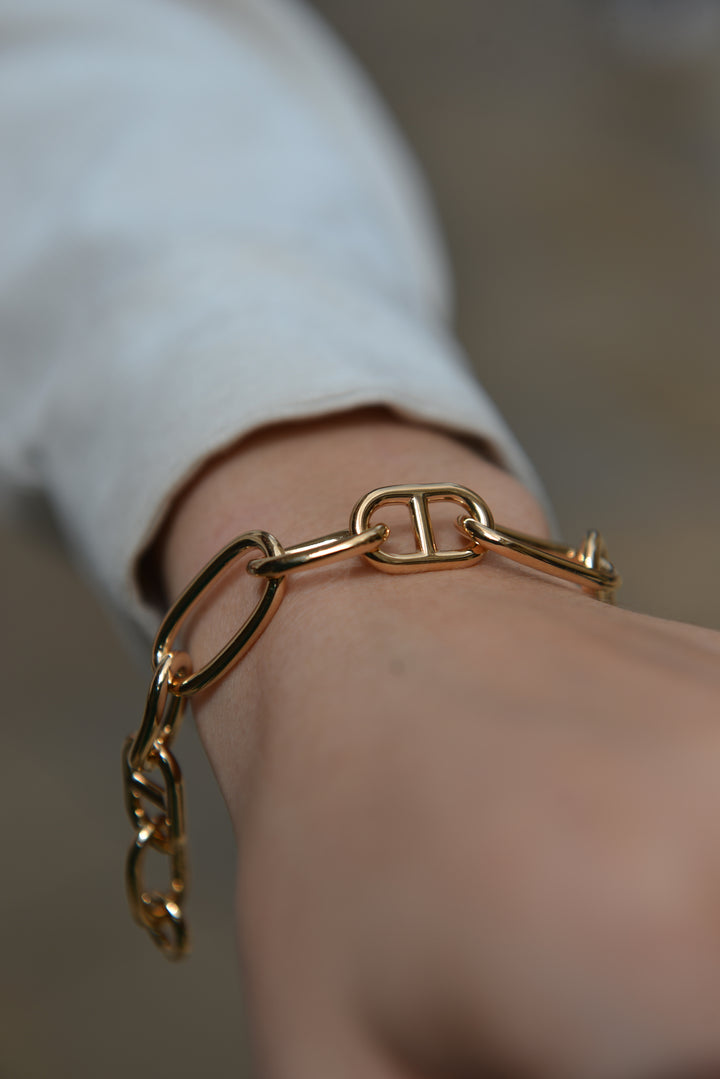 Bracelet Plaqué Or maille marine Enola