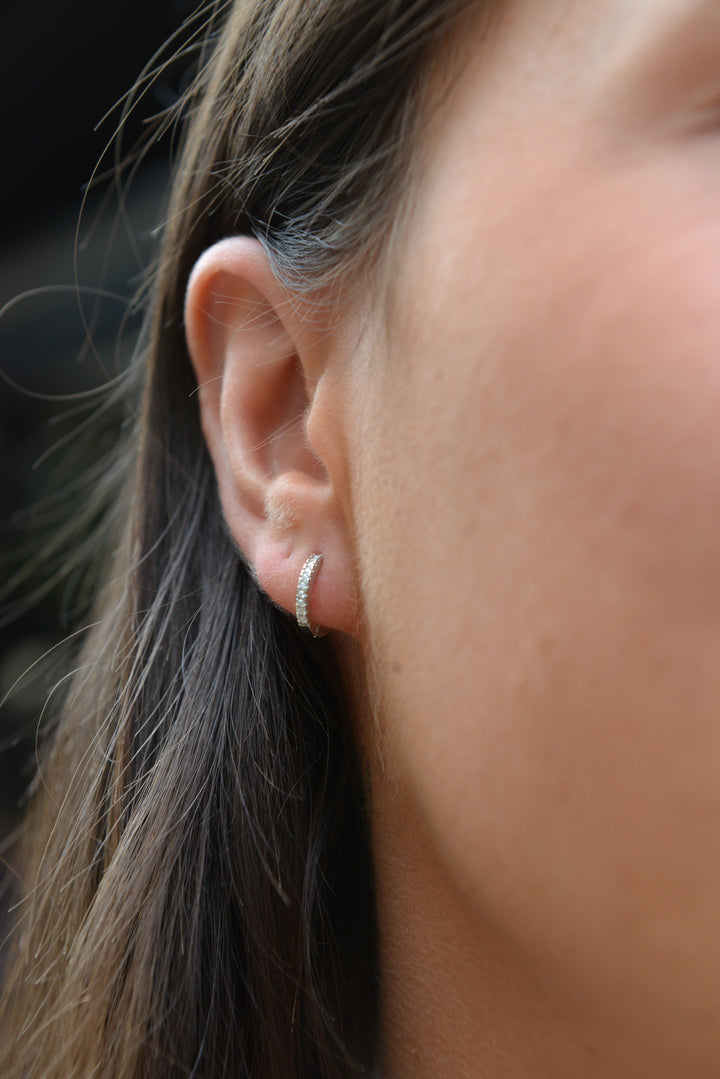 Boucles d'oreilles Argent 925 & Oz créoles Kora