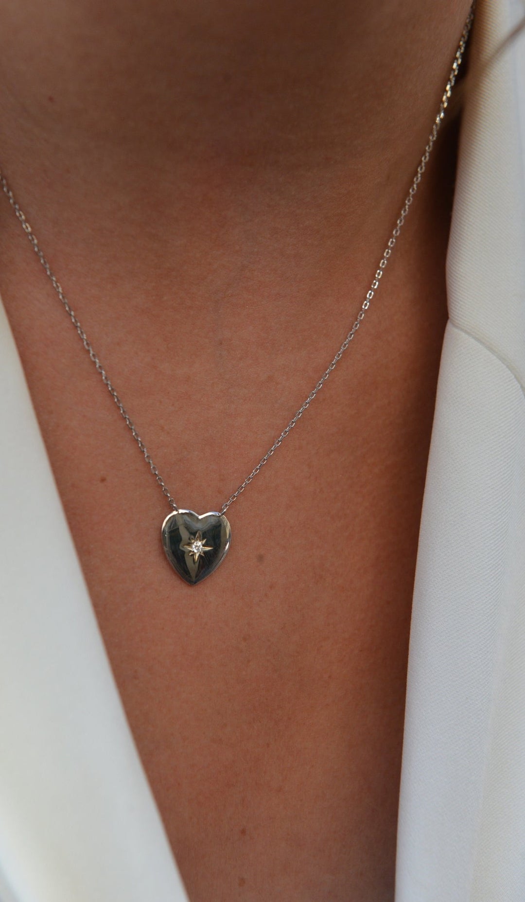 Collier Argent 925 forme coeur & OZ Valentine