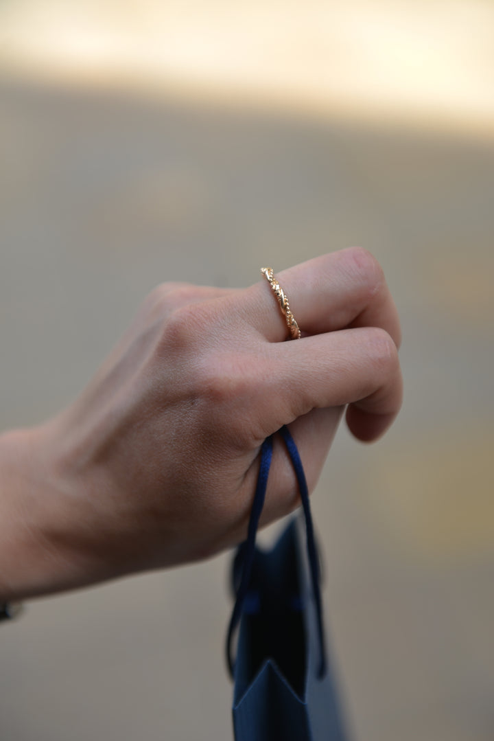 Bague Plaqué Or April