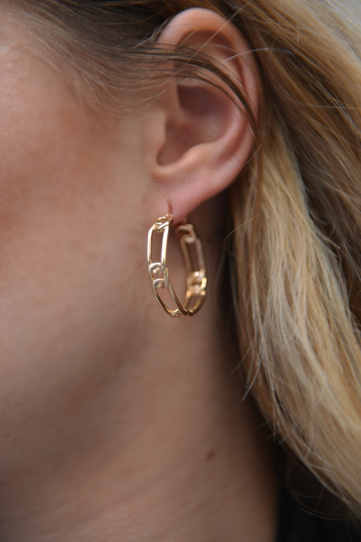 Boucles d'oreilles Plaqué Or créoles Danaë