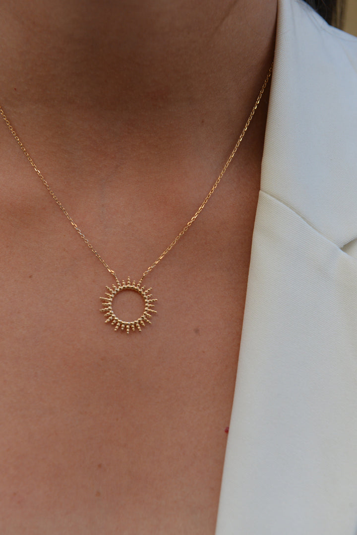 Collier Plaqué Or Hélios