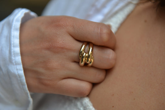 Bague Plaqué Or Apollo