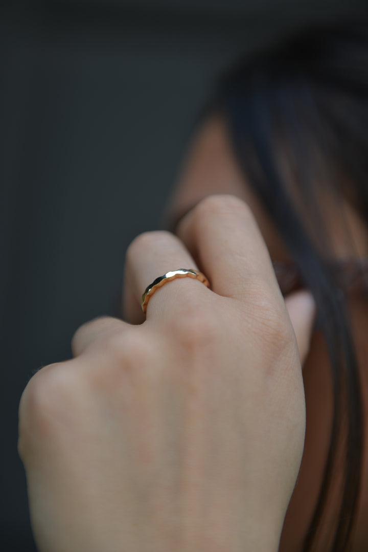 Bague Plaqué Or Asha