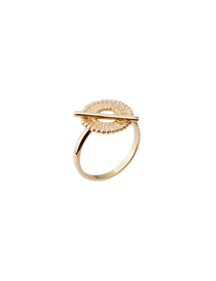 Bague Plaqué Or Coton Saunier