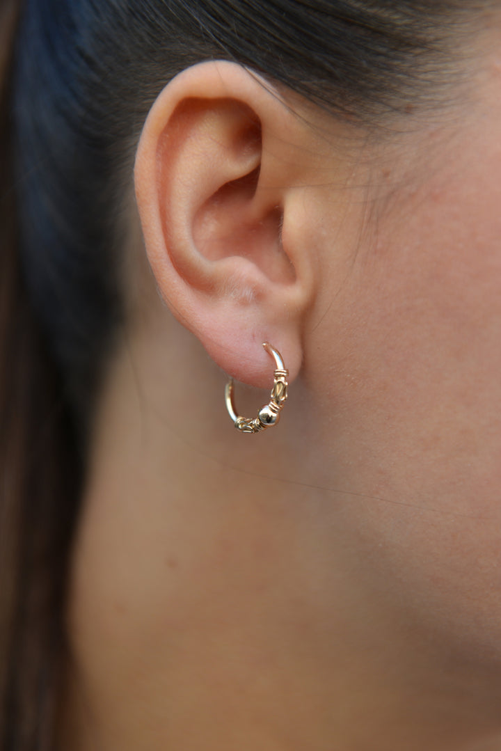 Boucles d'oreilles Plaqué Or créoles Laly