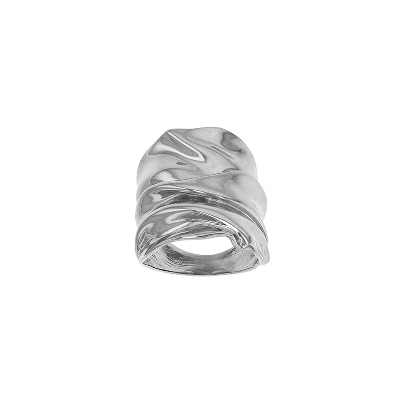 Bague Argent 925 effet froissé Capucine