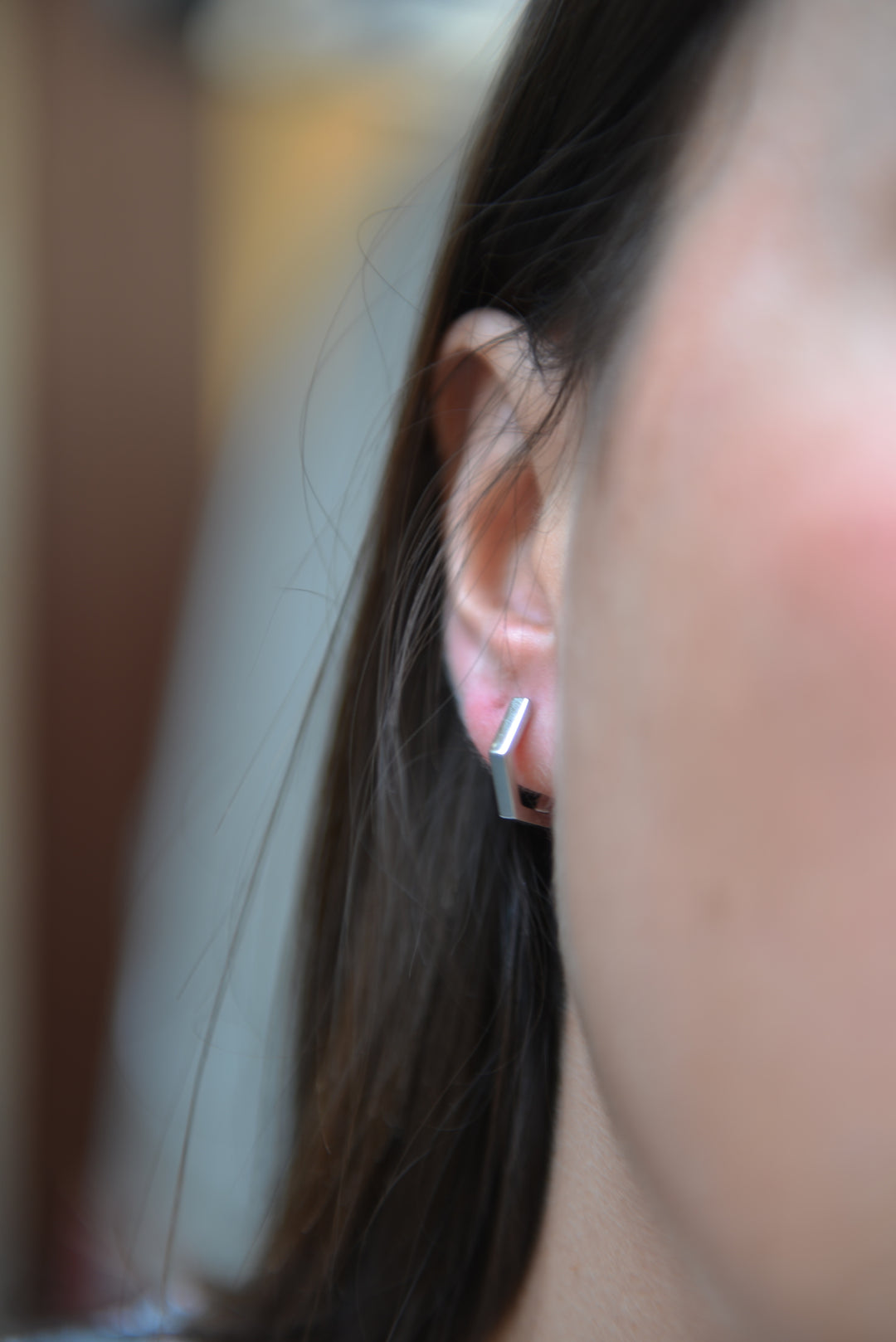 Boucles d'oreilles Argent 925 créoles géométrique Bahia