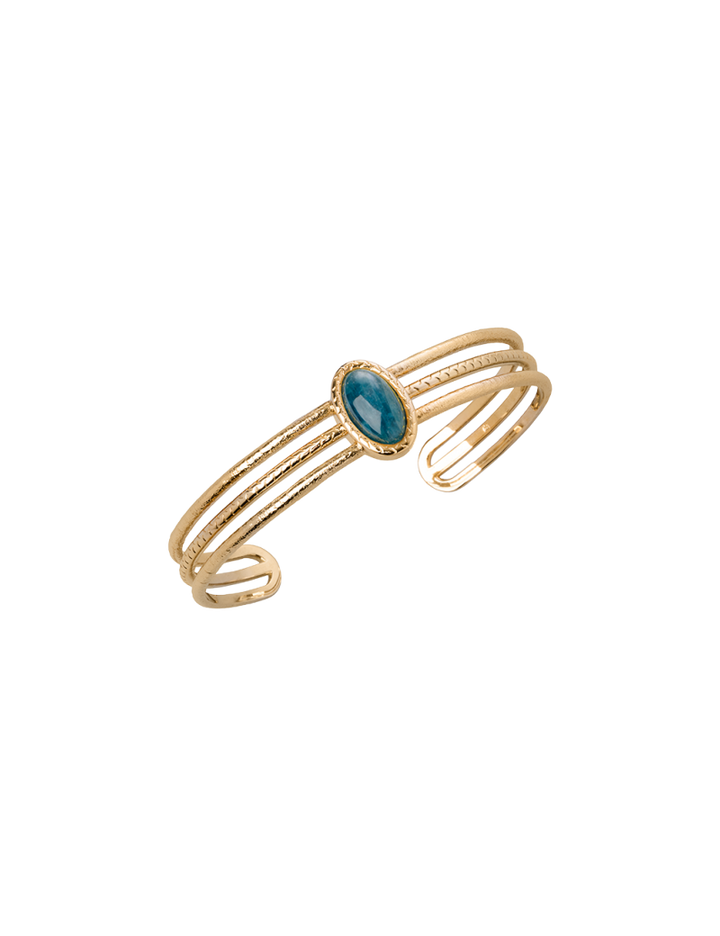 Jonc Plaqué Or & Apatite Aussière Saunier