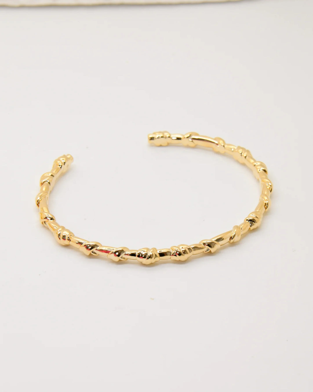 Bracelet Jonc Plaqué Or Bandana Saunier