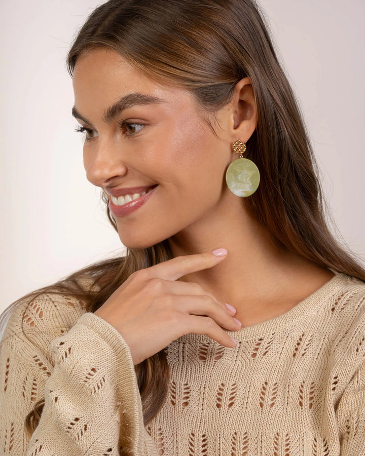 Boucles d'oreilles Plaqué Or Matelassage Saunier