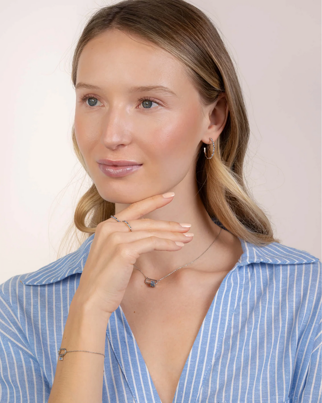Boucles d'oreilles créoles Argent 925 & Oz Ourlet Saunier