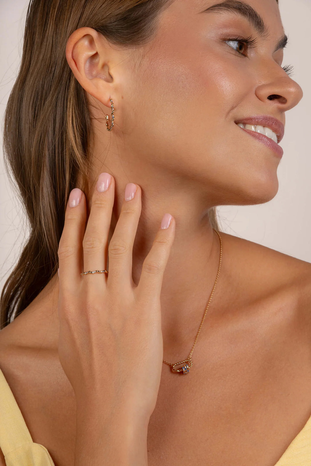 Boucles d'oreilles créoles Plaqué Or Ourlet Saunier