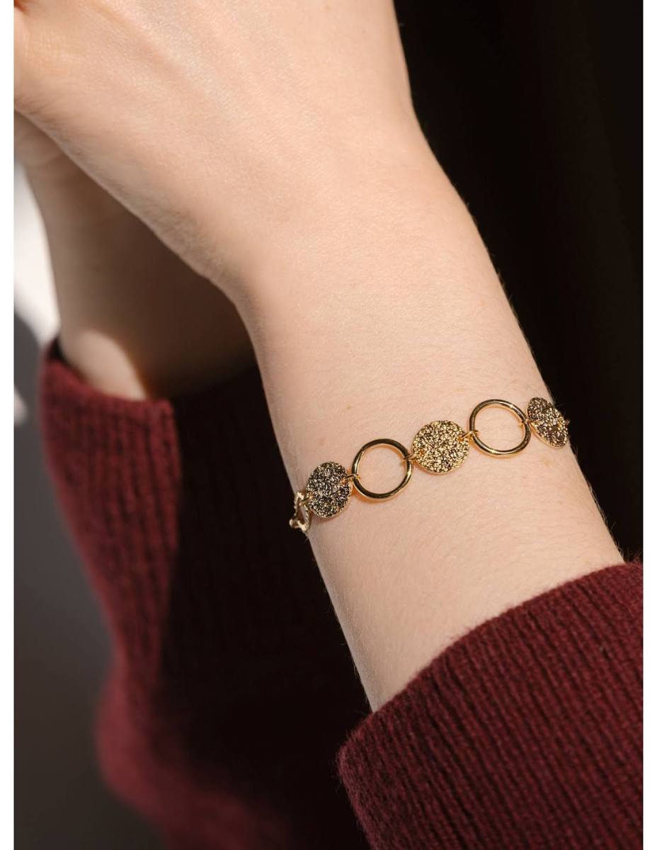 Bracelet Plaqué Or Mosaïca Saunier