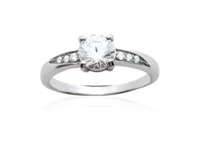 Bague Argent 925 solitaire & OZ Love