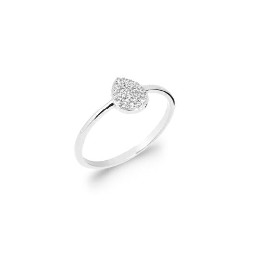 Bague Argent 925 motif goutte & OZ Liliana