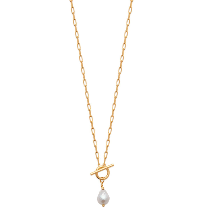 Collier Plaqué Or & Perle de culture Nahiti
