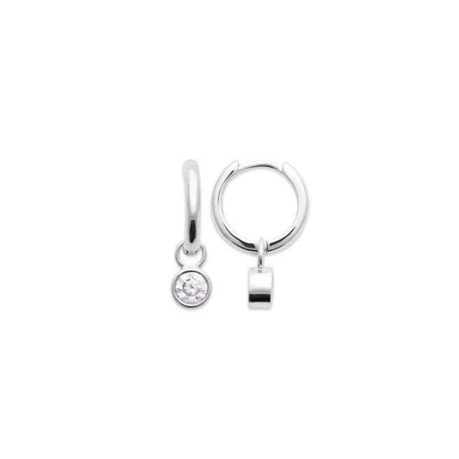 Boucles d'oreilles Argent 925 & Oz créoles pampilles Ginger