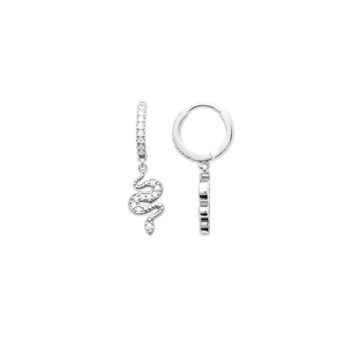 Boucles d'oreilles Argent 925 & Oz créoles pampilles Maëva