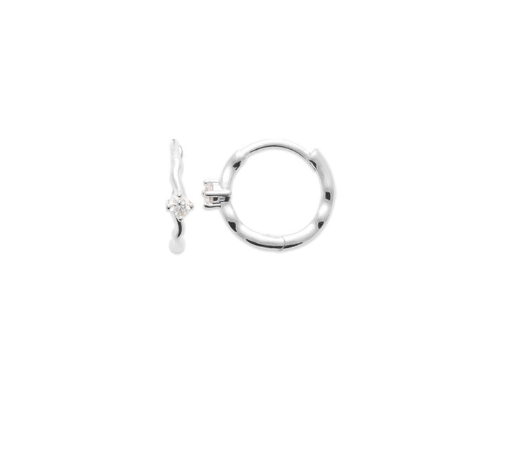 Boucles d'oreilles Argent 925 & Oz créoles Ines
