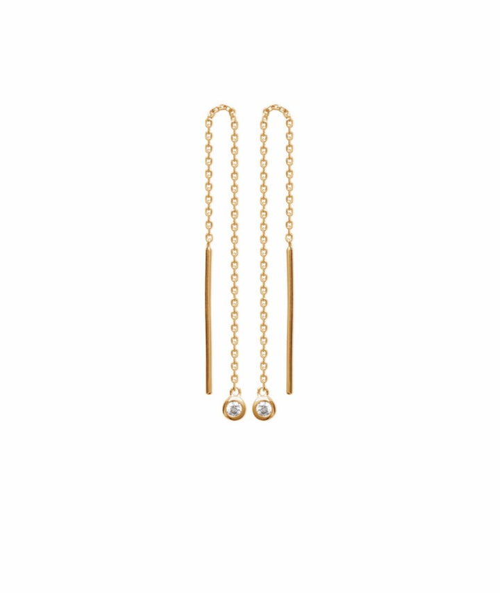 Boucles d'oreilles Plaqué Or & Oz pendantes Mally