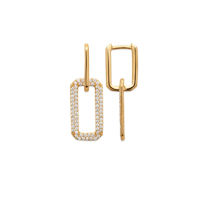 Boucles d'oreilles Plaqué Or & Oz Imagine