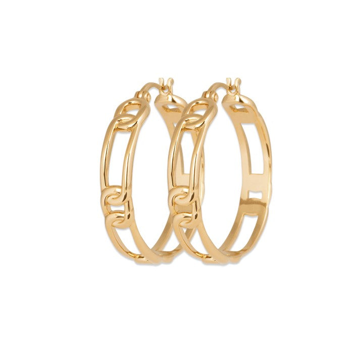Boucles d'oreilles Plaqué Or créoles Danaë