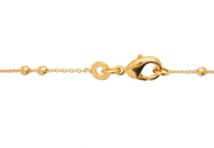 Collier Plaqué Or maille boule Magnolia
