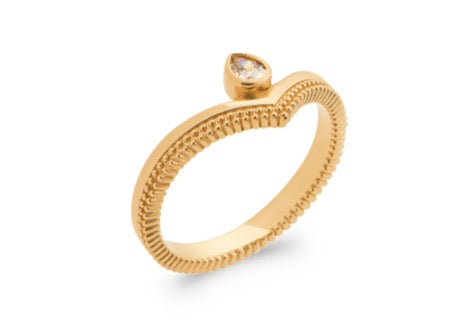 Bague Plaqué Or & Oz Anthéa
