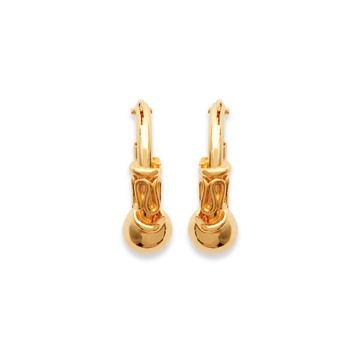 Boucles d'oreilles Plaqué Or créoles Laly