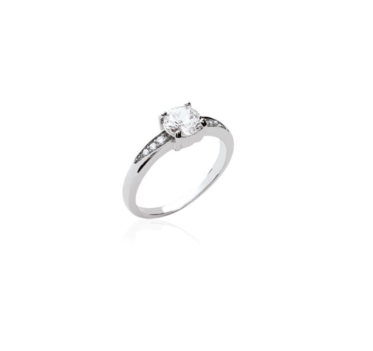 Bague Argent 925 solitaire & OZ Love