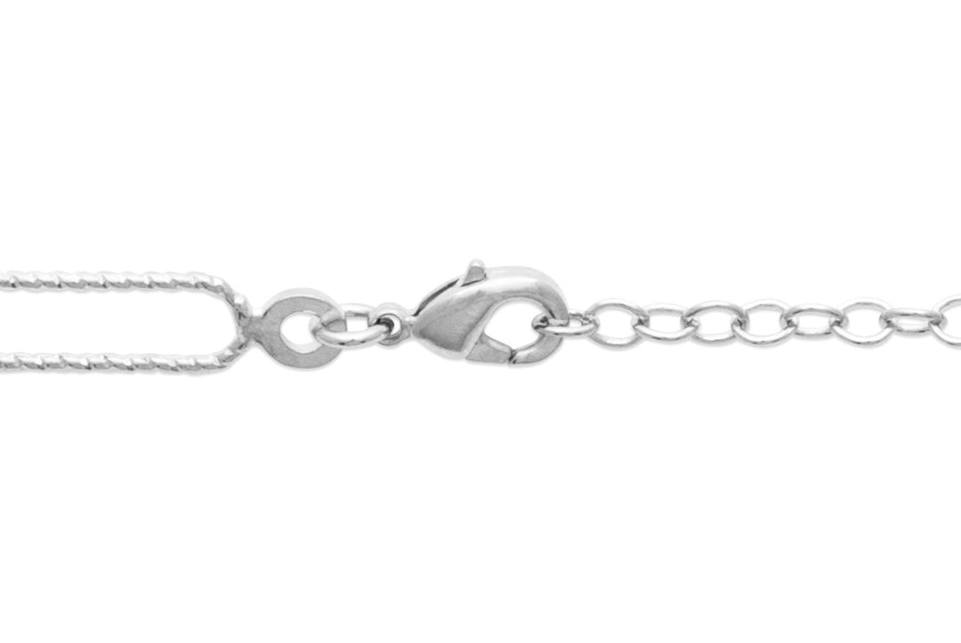 Bracelet Argent 925 maille trombone martelé Zoé