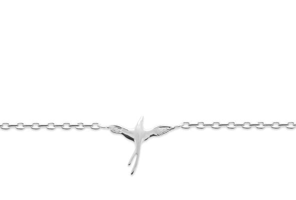 Bracelet Argent 925 motif oiseau Akari