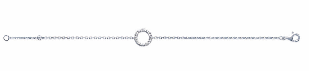 Bracelet Argent 925 cercle & OZ Lolie