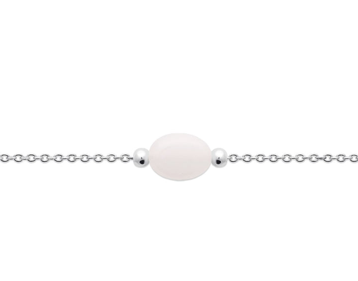 Bracelet Argent 925 & Pierre de lune Galet