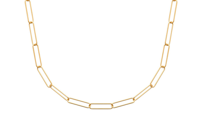 Collier Plaqué Or maille trombone Zoé