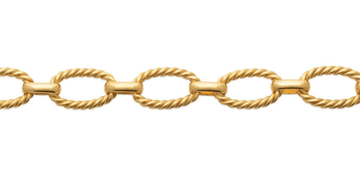 Bracelet Plaqué Or maille torsadée Inaya