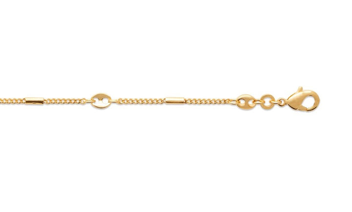 Bracelet Plaqué Or maille graine de café Victoria