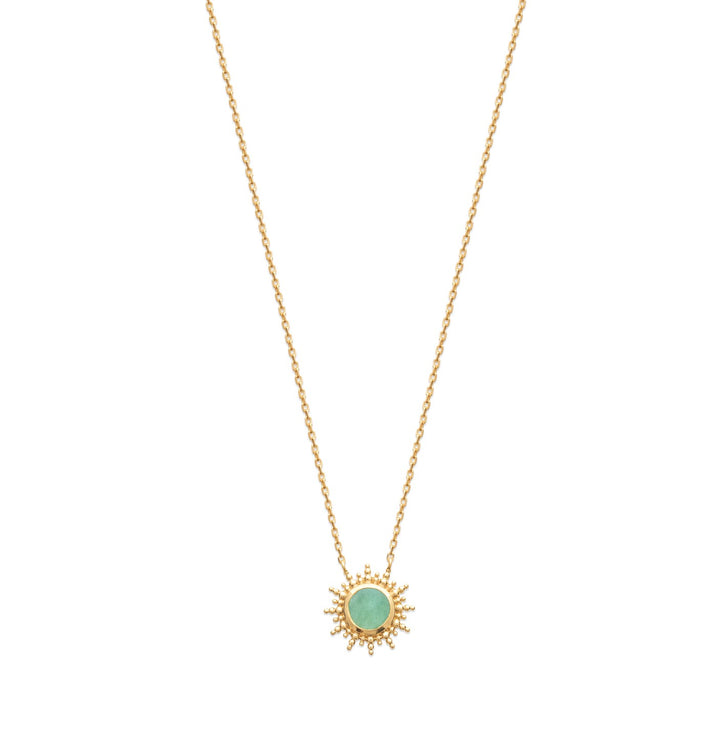 Collier Plaqué Or & Aventurine Dellia